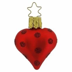 Top 10 🎉 Traditions Red Hot Dotted Heart Ornament 💯