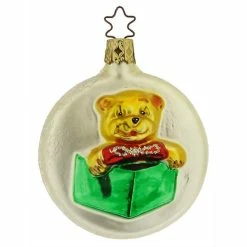 Budget 😍 Traditions Teddy Bear On Disc Ornament 🎁