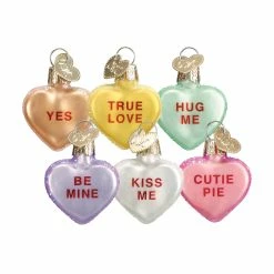 Deals 🧨 Traditions Conversation Heart Ornaments Set/6 🧨