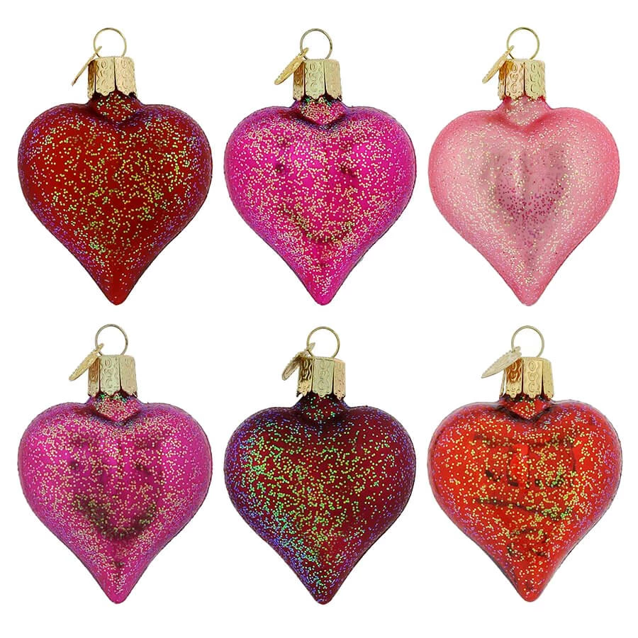 Buy ✨ Traditions Assorted Colored Heart Ornaments Set/6 🤩