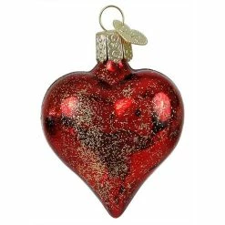 New 🔥 Traditions Shiny Red Heart Ornament 💯