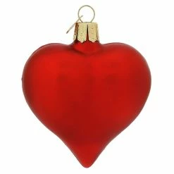 Promo 🧨 Traditions Large Matte Red Heart Ornament 🌟