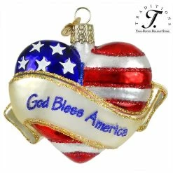 Top 10 😀 Traditions God Bless America Heart Ornament 😀