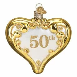 Coupon 👍 Traditions 50th Anniversary Heart Ornament 🛒