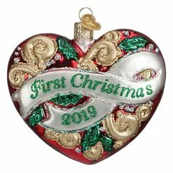 Buy 😉 Traditions 2019 First 🎄 Christmas Heart Ornament 🔔