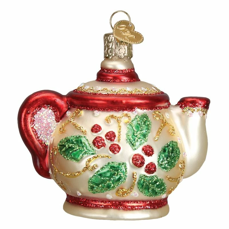 Promo ๐ Traditions Holly Teapot Ornament ๐ - Image 3