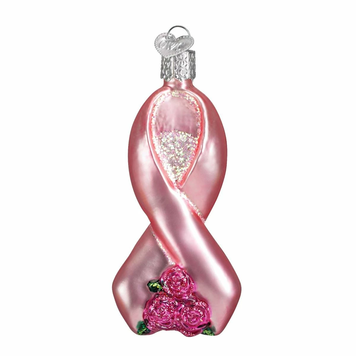 Best Sale ๐ Traditions Pink Ribbon With Roses Ornament โ๏ธ
