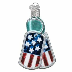 Outlet 🎉 Traditions Military Tags Ornament 👏