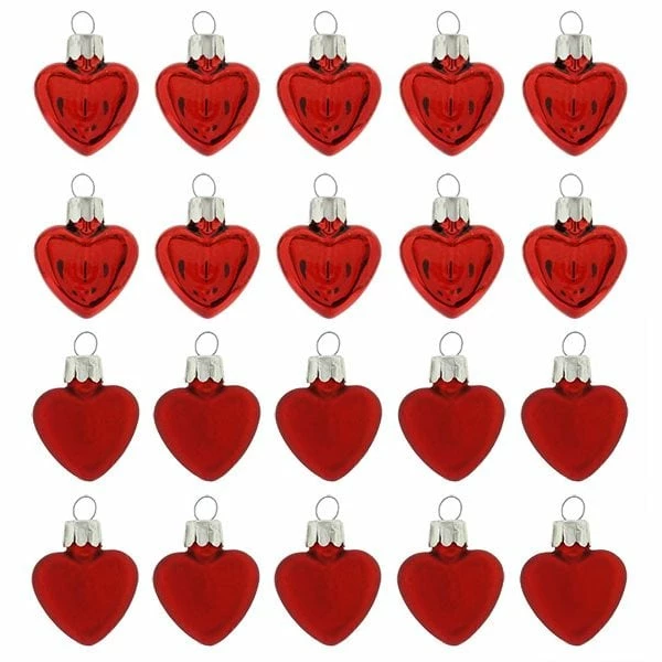 Best Pirce ๐ Traditions Shiny & Matte Heart Ornaments Box/20 ๐งจ