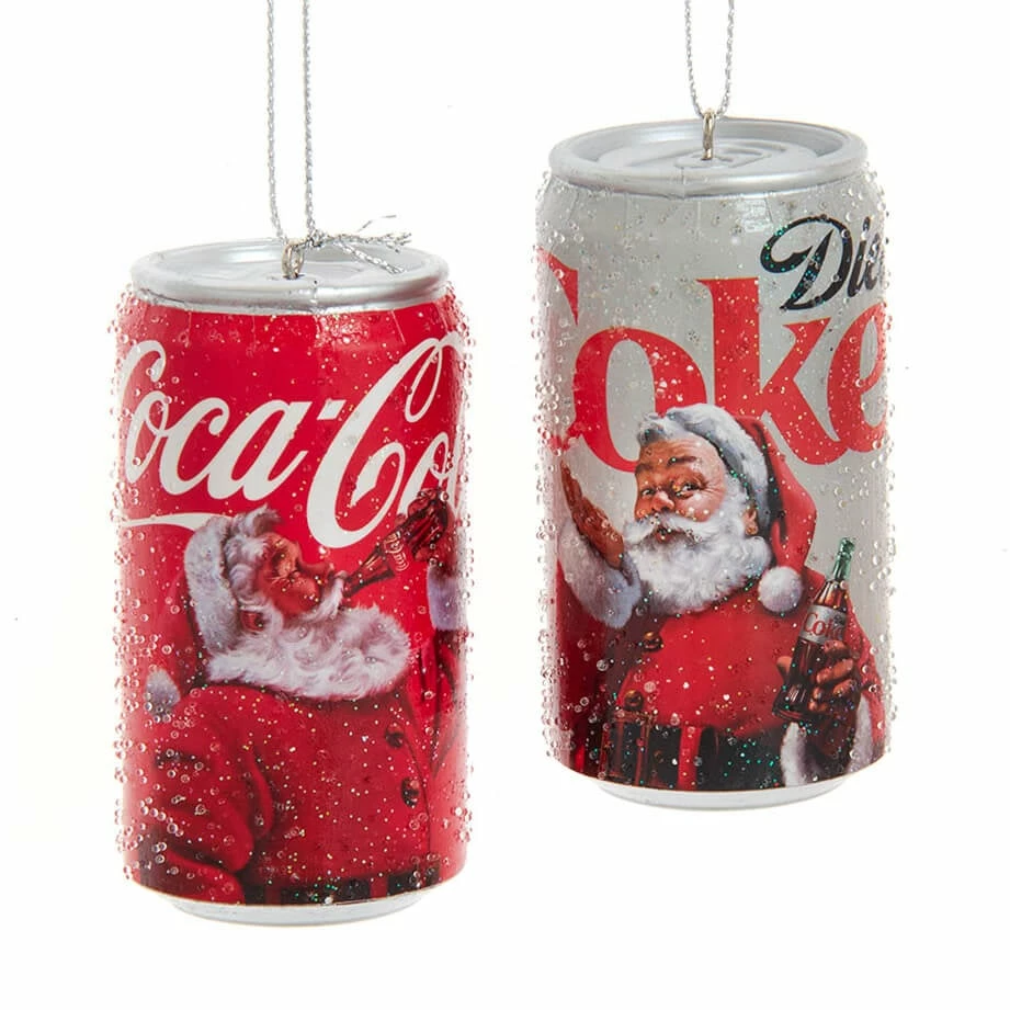 New ๐ Traditions Coca-Colaยฎ Santa Can Ornaments Set/2 โจ