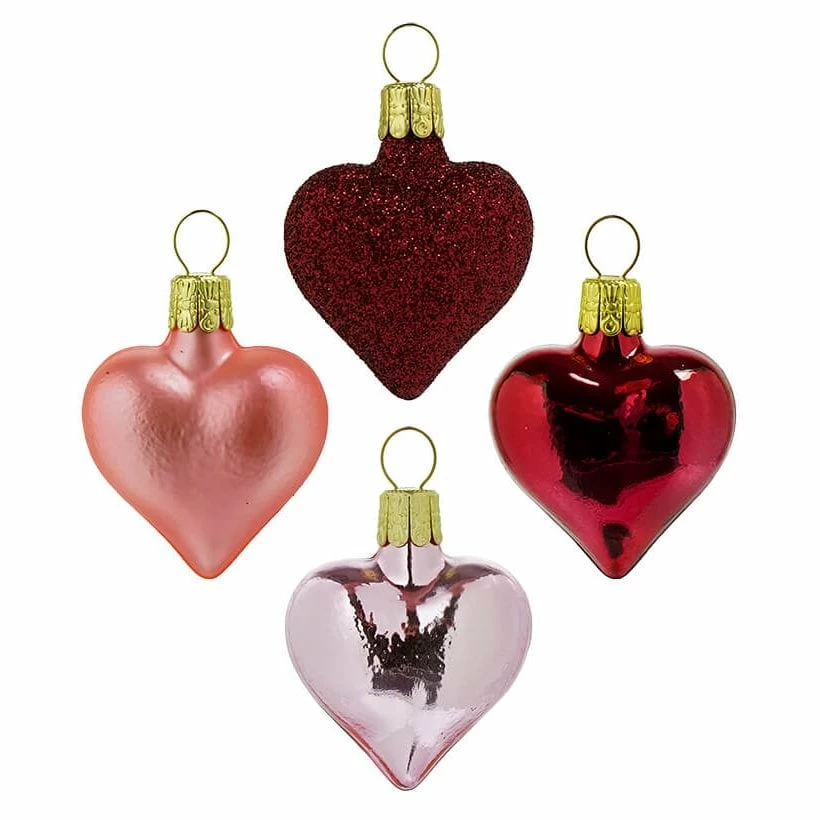Buy ๐ Traditions Assorted Heart Ornaments Set/4 ๐