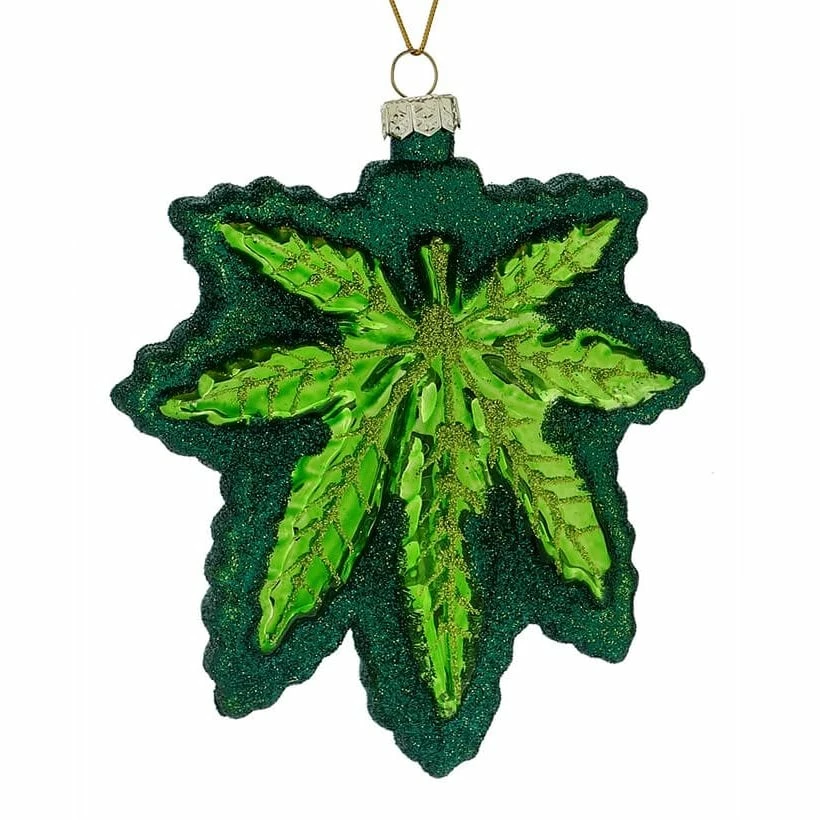 Brand new ๐ Traditions Marijuana Leaf Ornament ๐ฅฐ