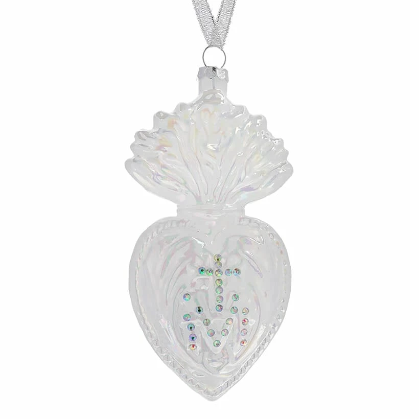 Outlet ๐ Traditions Ivory Heart Momento Ornament ๐ฅฐ