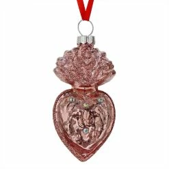 Best deal 🛒 Traditions Pink Jeweled Sacred Heart Ornament ✔️