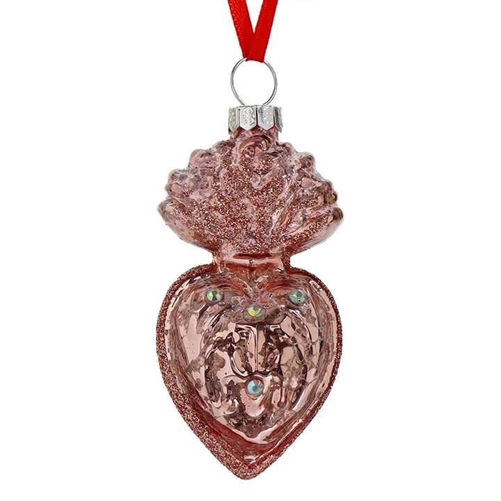 Best deal ๐ Traditions Pink Jeweled Sacred Heart Ornament โ๏ธ