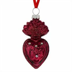 Best deal 🧨 Traditions Red Jeweled Sacred Heart Ornament 🤩
