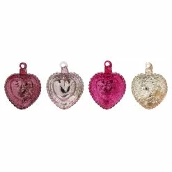 Outlet ✨ Traditions Heartfelt Dotted Ornaments Set/4 😀