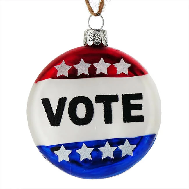 Cheapest โค๏ธ Traditions Vote Button Ornament ๐