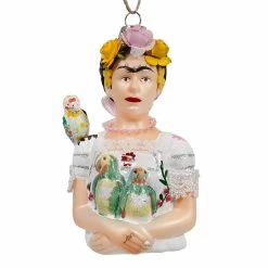 Outlet โค๏ธ Traditions Frida Kahlo With Parrot Ornament ๐