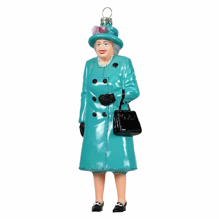 Cheap ๐งจ Traditions Queen Elizabeth Wearing Turquoise Peacoat Ornament ๐ฅ
