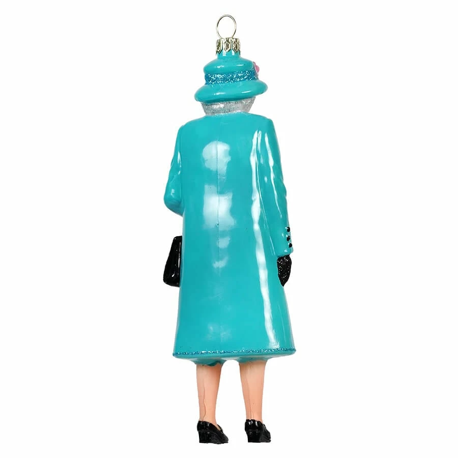 Cheap ๐งจ Traditions Queen Elizabeth Wearing Turquoise Peacoat Ornament ๐ฅ - Image 2