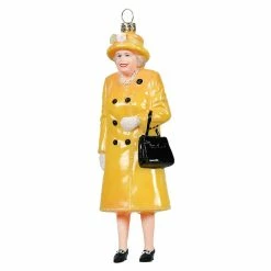 Best Pirce ๐ฏ Traditions Queen Elizabeth Wearing Yellow Peacoat Ornament ๐งจ