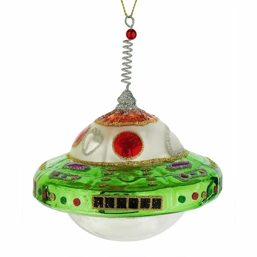 Brand new ๐ Traditions Green UFO Ornament ๐