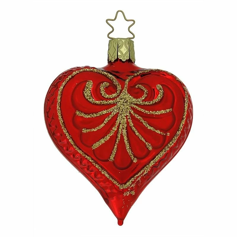 New 🤩 Traditions Stylish Red Heart Ornament 🔔