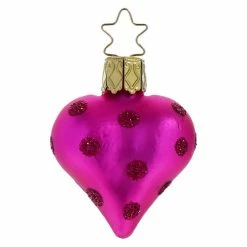 Cheap 🔥 Traditions Pink Heart With Dots Ornament 🧨