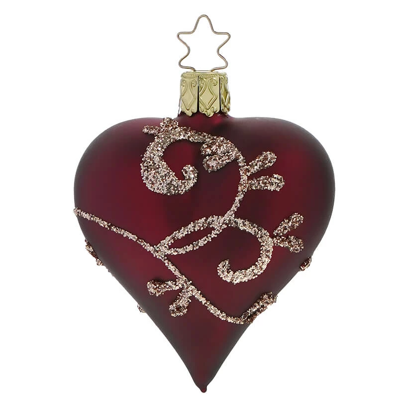 Budget ๐งจ Traditions Dark Red Heart Ornament โ