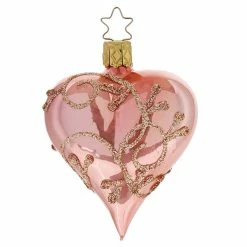 Budget 🎁 Traditions Rococo 🍬 Candy Pink Pearl Heart Ornament 😉