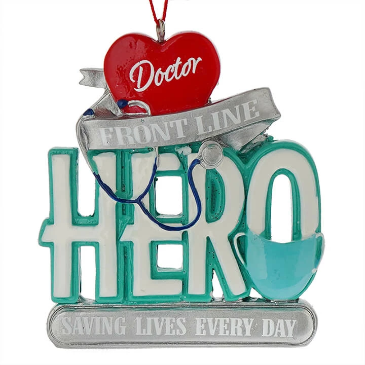 Brand new ๐งจ Traditions Front Line Doctor Hero Ornament โญ