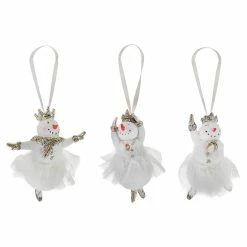 Promo 🌟 Traditions Snow Lady Ballerinas With Tulle Tutu Ornaments Set/3 🔔