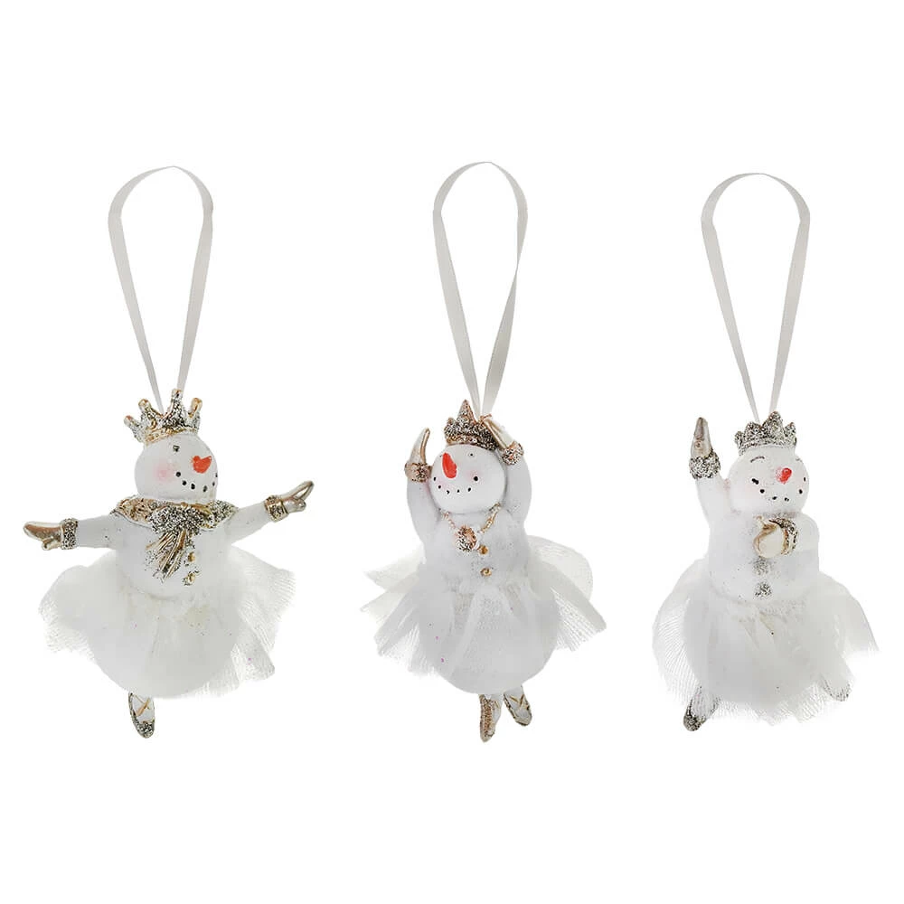 Promo ๐ Traditions Snow Lady Ballerinas With Tulle Tutu Ornaments Set/3 ๐