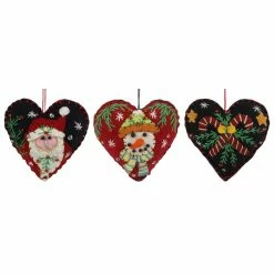 Flash Sale ✔️ Traditions 🎅 Christmas Heart Ornaments Set/3 ❤️