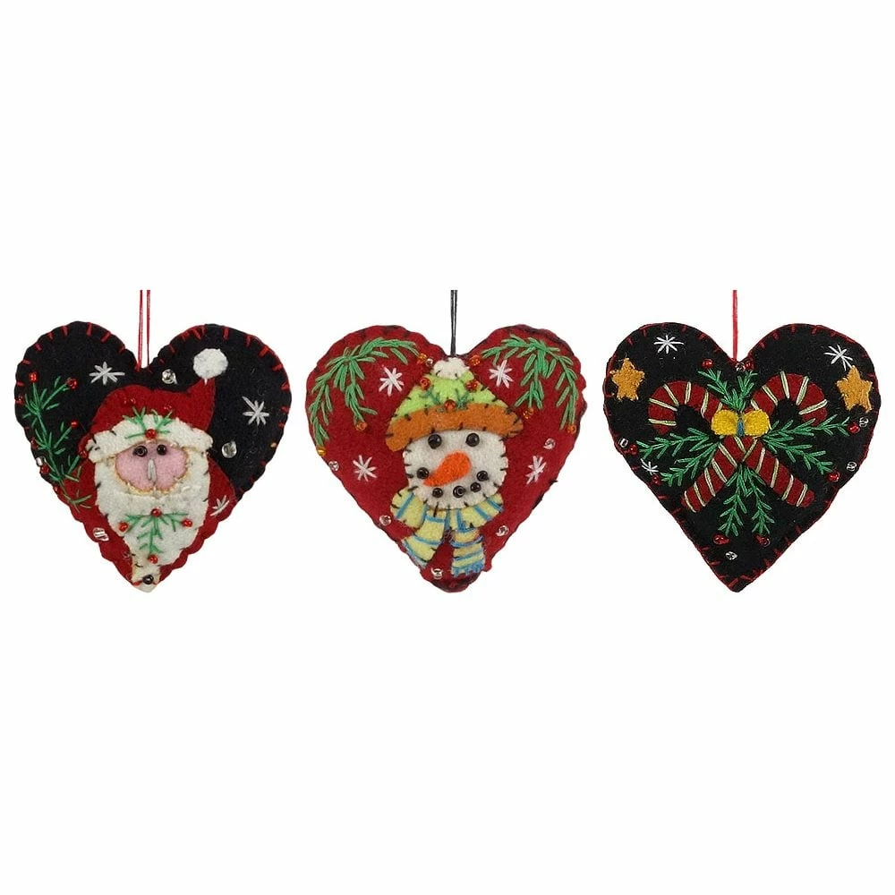 Flash Sale ✔️ Traditions 🎅 Christmas Heart Ornaments Set/3 ❤️