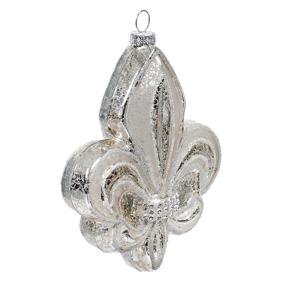 Best deal โ Traditions Glass Fleur De Li With Diamonds Ornament ๐ - Image 2