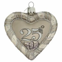 Budget 🔔 Traditions 25th Anniversary Heart Ornament 👏