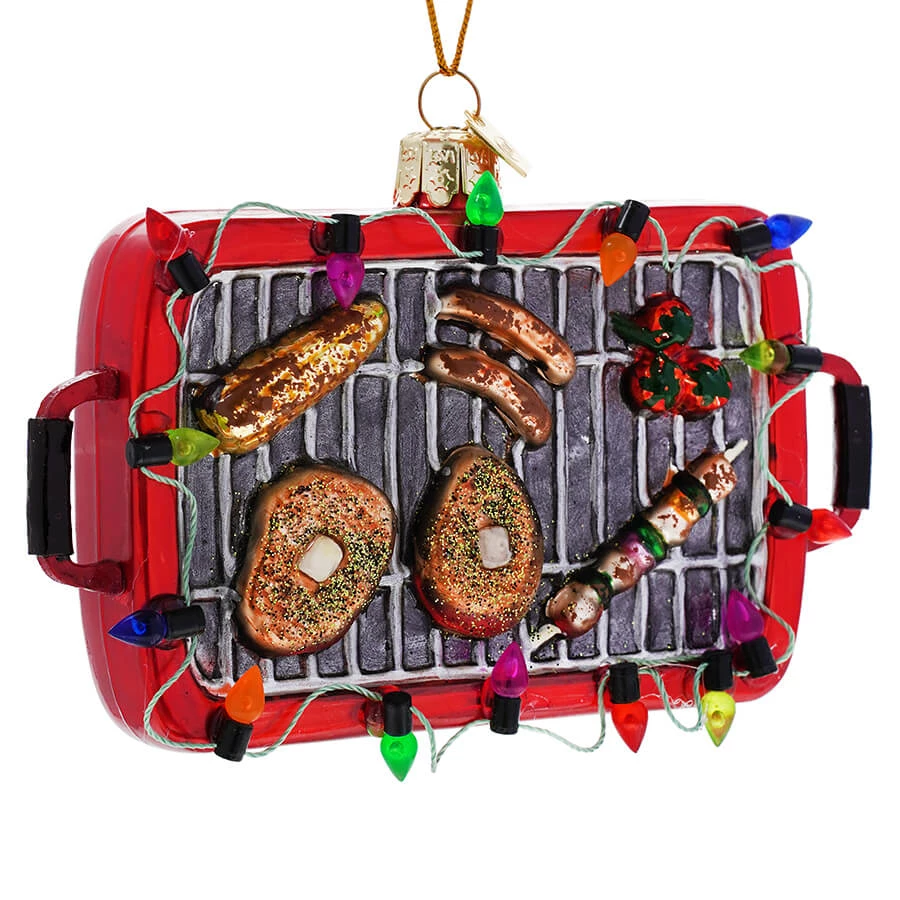 Discount ๐งจ Traditions Barbecue Grill With Food Ornament โญ