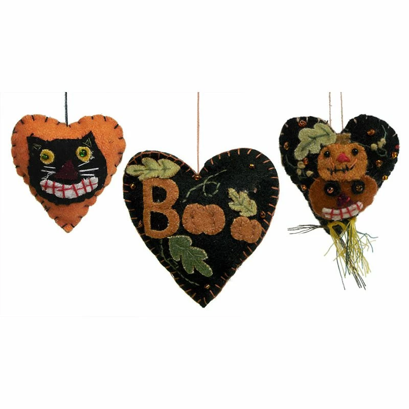 Discount 👏 Traditions Mini Heart 🧛 Halloween Ornaments Set/3 ⌛