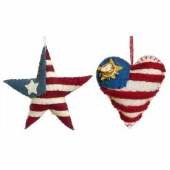 Flash Sale 😀 Traditions Star & Heart Ornaments Set/2 🤩