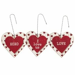 Buy 🥰 Traditions Love Heart Ornaments Set/3 ✨