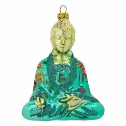 Best Sale 💯 Traditions Buddha In Turquoise 👗 Dressing Gown Ornament 😀