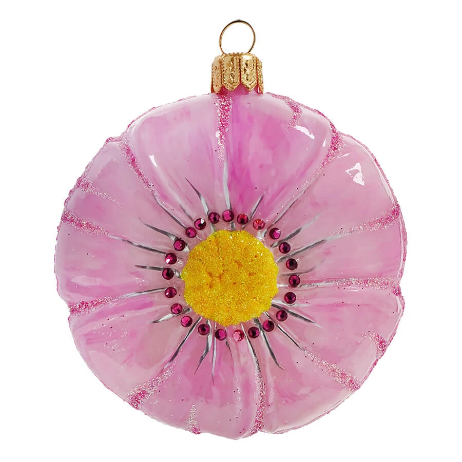 Discount 😍 Traditions Blue Butterfly On Pink Flower Ornament 🎁 - Image 2