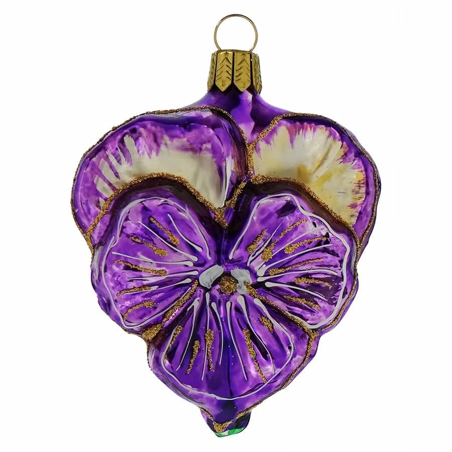 Outlet ๐ Traditions Violet Pansy Flower Ornament ๐ฏ