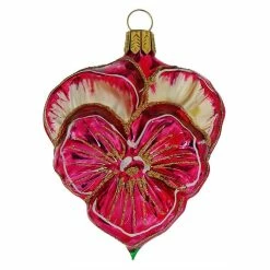 Cheapest ❤️ Traditions Red Pansy Flower Ornament 🔔